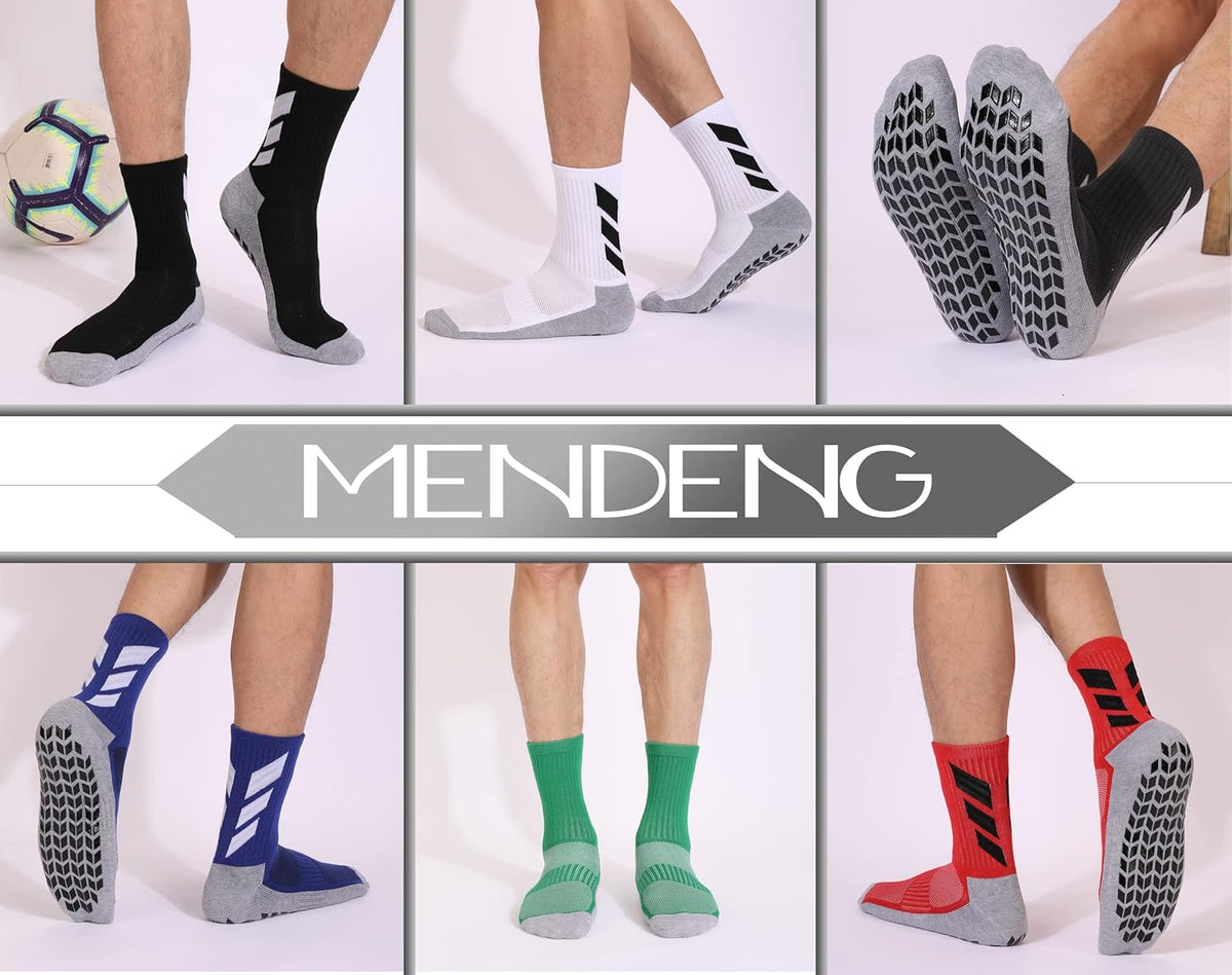 Mens Grip Socks Soccer for Men anti Slip Hospital Grippers Athletic Socks