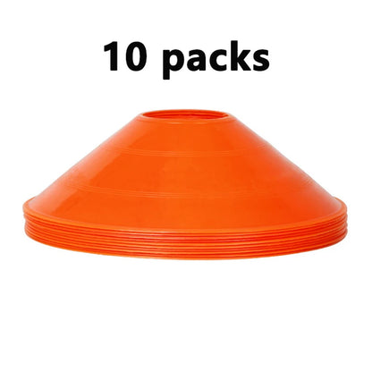 10Pcs Soccer Cone Set Football Training Equipment for Kid Pro Disc Cones Agility Exercise Obstacles Avoiding Sport Accessories