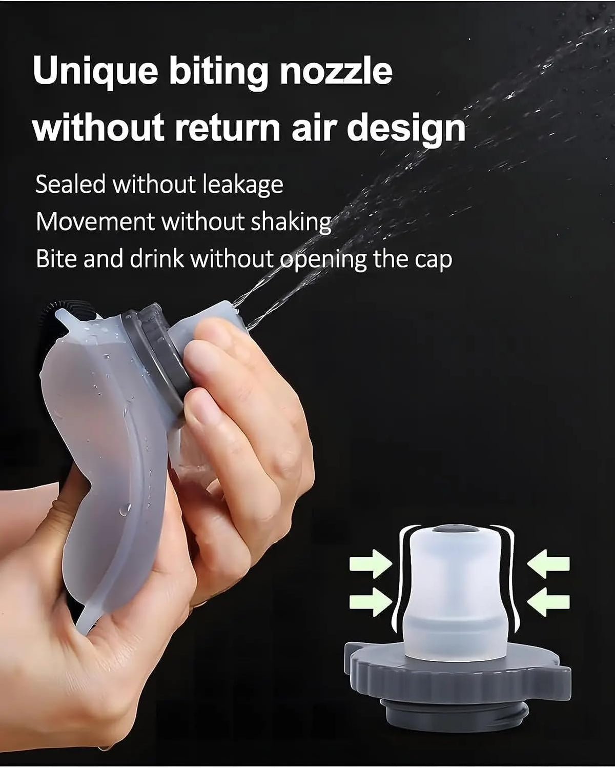 Sports Wrist Water Bottle Hand-Free Running Water Bottle,1Pc Wrist Sports Water Bottle with Adjustable Hand Strap,Portable Wrist Water Bottle,Wrist Sports Water Bottle,Wrist Running Water Bottle,White
