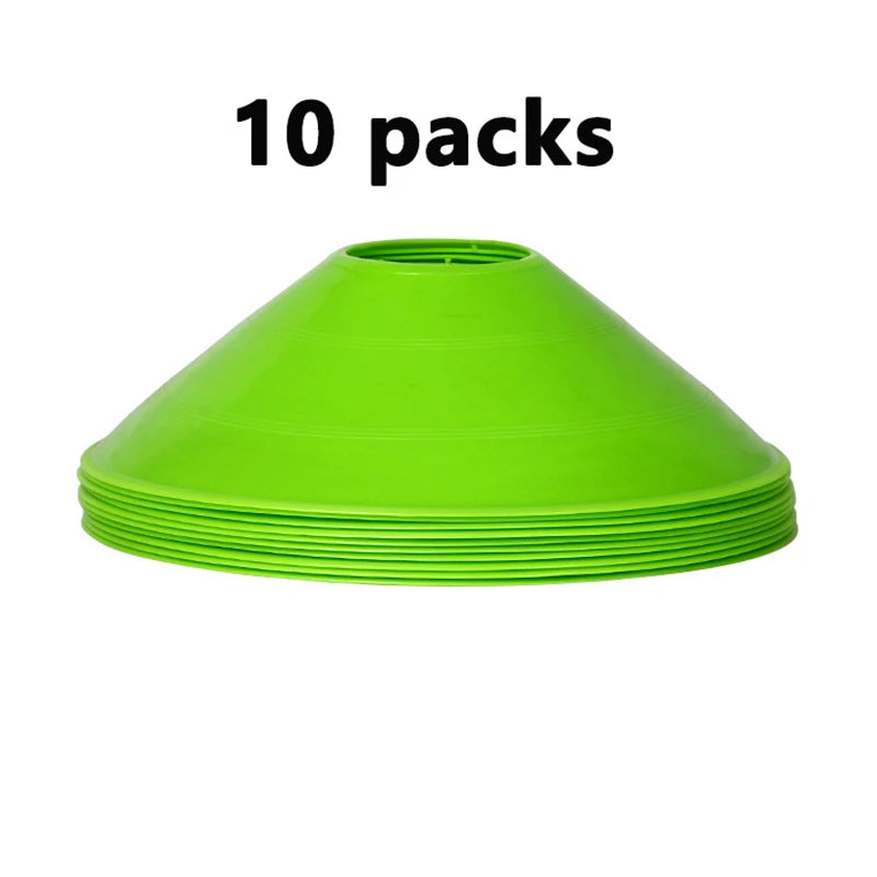 10Pcs Soccer Cone Set Football Training Equipment for Kid Pro Disc Cones Agility Exercise Obstacles Avoiding Sport Accessories