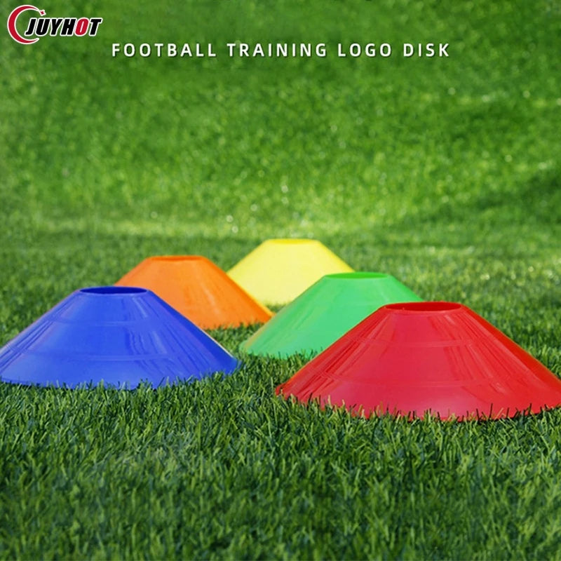 10Pcs Soccer Cone Set Football Training Equipment for Kid Pro Disc Cones Agility Exercise Obstacles Avoiding Sport Accessories
