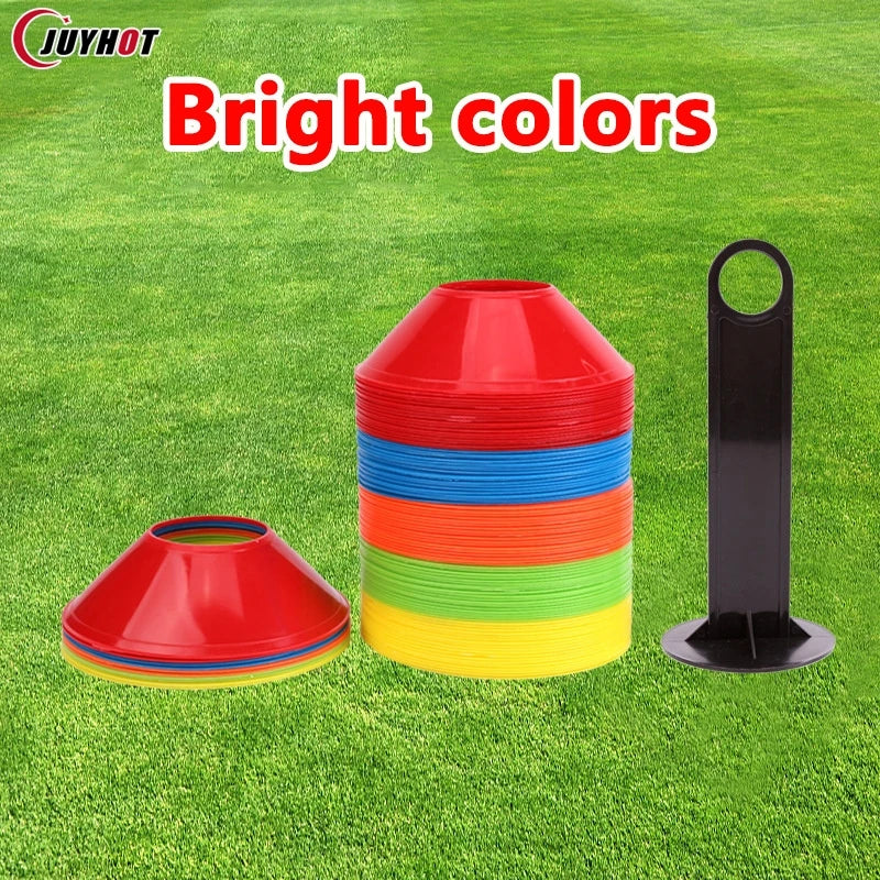 10Pcs Soccer Cone Set Football Training Equipment for Kid Pro Disc Cones Agility Exercise Obstacles Avoiding Sport Accessories