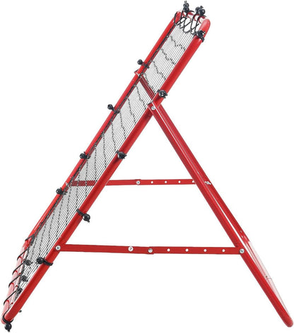 Soccer Rebounder Rebound Net, Kick-Back 100X100 Cm, Portable Football Training Gifts, Robust Goal Net, Aids & Equipment for Kids Teens & All Ages, Easy Set up & Perfect Storage