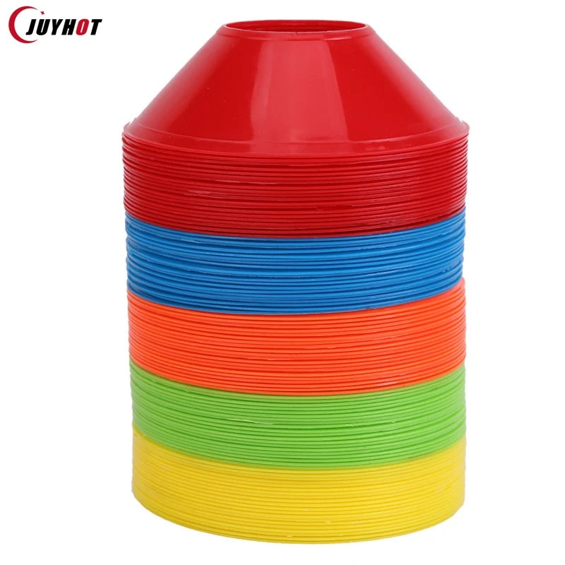10Pcs Soccer Cone Set Football Training Equipment for Kid Pro Disc Cones Agility Exercise Obstacles Avoiding Sport Accessories