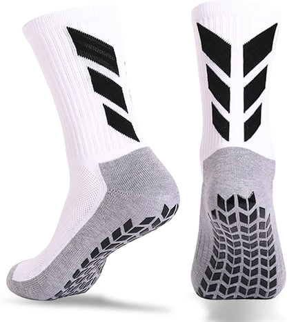 Mens Grip Socks Soccer for Men anti Slip Hospital Grippers Athletic Socks