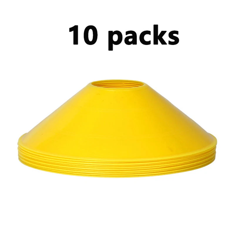 10Pcs Soccer Cone Set Football Training Equipment for Kid Pro Disc Cones Agility Exercise Obstacles Avoiding Sport Accessories
