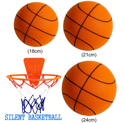 Kids Bouncing Mute Silent Basketball Squeezable Mute Bouncing Basketball Indoor Silent Ball Foam Basketball Bounce Football